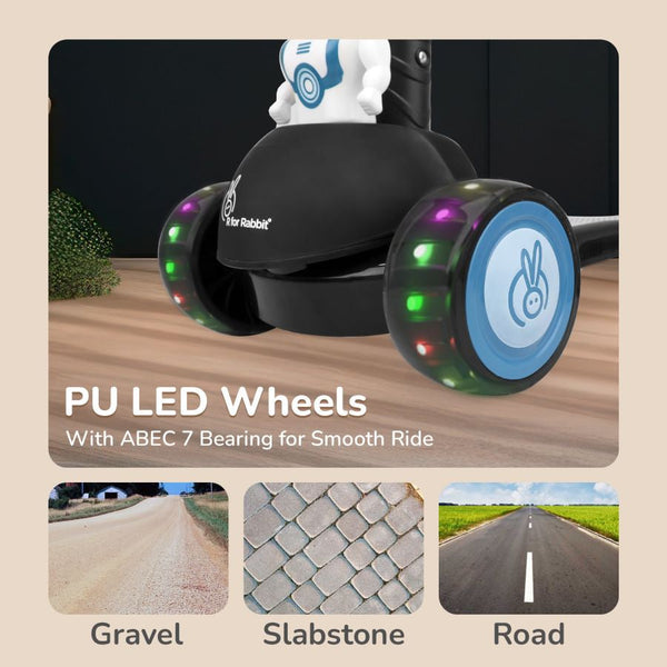 R for Rabbit Scooter Road Runner - Astro Black
