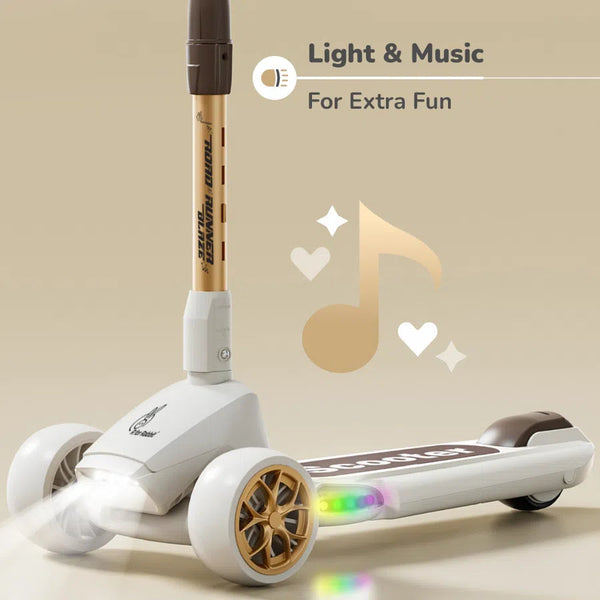 R For Rabbit Road Runner Blaze Scooter PU LED Wheels And LED lights - Cream Gold