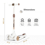 R For Rabbit Road Runner Blaze Scooter PU LED Wheels And LED lights - Cream Gold