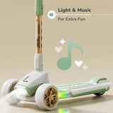 R For Rabbit Road Runner Blaze Scooter PU LED Wheels And LED lights - Green Gold