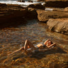 SUNNYLIFE Pool Float Lie On Hammock - Pink Heart