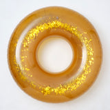 SUNNYLIFE Gold Color Inflatable Pool Ring Disco Gold