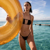 SUNNYLIFE Gold Color Inflatable Pool Ring Disco Gold