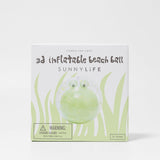 SUNNYLIFE 3D Inflatable Beach Ball Cookie the Croc Light Khaki