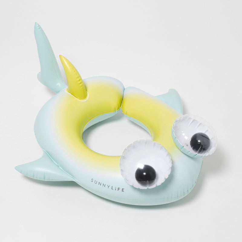 SUNNYLIFE Kids Tube Pool Ring Salty the Shark - Multi