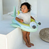SUNNYLIFE Kids Tube Pool Ring Salty the Shark - Multi