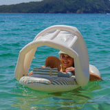 SUNNYLIFE Float Together Baby Seat - Duck Sage Stripe