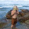 SUNNYLIFE Swim Mask Salty the Shark Neon - Yellow