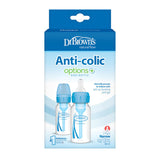 Dr. Brown’s Options+ Narrow Anti-Colic Baby Bottle 120ml 2-Pack Blue