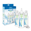 Dr. Brown’s Options+ Narrow Anti-Colic Baby Bottle, 8oz/250mL, 3-Pack, with HappyPaci