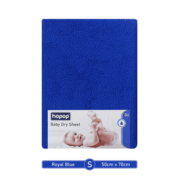 Hopop Waterproof Baby Bed Protector / Quick Dry Sheet – Small Size - ROYAL BLUE