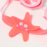 SUNNYLIFE Mini Swim Goggles Melody the Mermaid Neon Strawberry