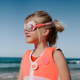 SUNNYLIFE Mini Swim Goggles Melody the Mermaid Neon Strawberry