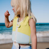 SUNNYLIFE Swim Vest 2-3 Salty the Shark Aqua Neon Yellow
