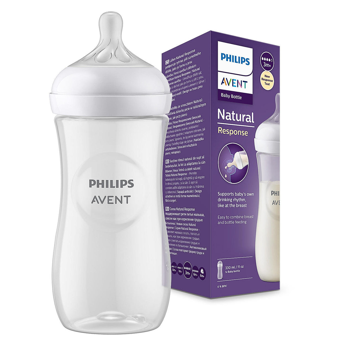 Philips Avent Natural Response Feeding Bottle 330 ml – 3M+