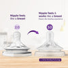 Philips Avent Nipples Natural Response 3m+ 4 Drop (Pack of 2)