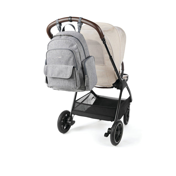 Skip Hop Luna Nappy Bag Backpack Diaper Bag Heather Grey