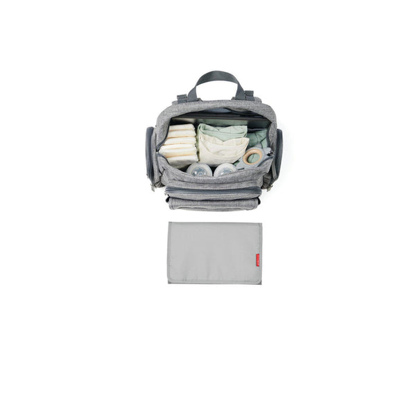 Skip Hop Luna Nappy Bag Backpack Diaper Bag Heather Grey