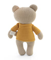 Pluchi Kensington Teddy Cotton Knitted Stuffed Soft Toy (Beige and Yellow)