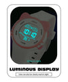 Spiky Eva12 Cat Shaped Sports Digital Watch - White