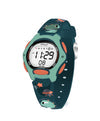 Spiky Eva18 Printed Strap Round Sports Digital Watch 3–14Y Green