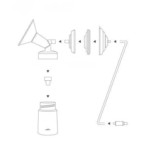 Spectra Wide Accessory Kit 24mm with 160ml Milk Bottle – Nipple Not Included