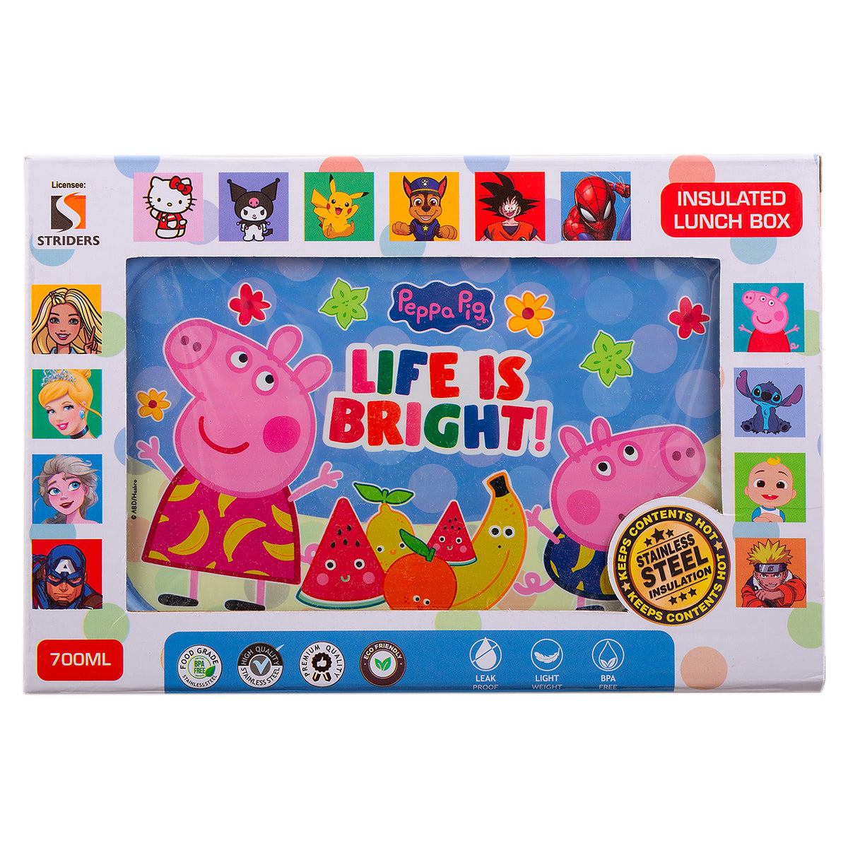 Striders Lunch Box Insulated - Peppa Pig