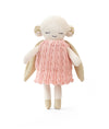 Pluchi Angel Doll Cotton Knitted Stuffed Soft Toy (Baby Pink & Gold)