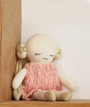 Pluchi Angel Doll Cotton Knitted Stuffed Soft Toy (Baby Pink & Gold)