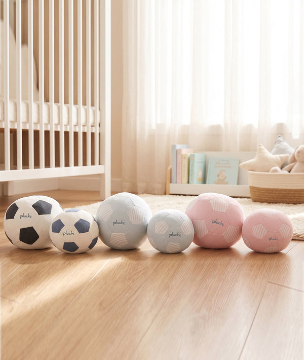 Pluchi Cuddle kick Football Pink Color Cotton Knitted Stuffed Soft Toy