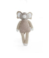 Pluchi Tiny Trunk Cotton Knitted Stuffed Soft Toy (Silver Birch & Ivory)
