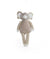 Pluchi Tiny Trunk Cotton Knitted Stuffed Soft Toy (Silver Birch & Ivory)