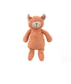 Pluchi Ginger The Cat Cotton Knitted Stuffed Soft Toy (Pale Whisper & Dusty Coral)