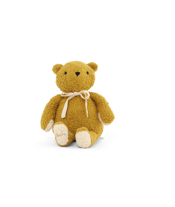 Pluchi Mr. Fluff Cotton Knitted Stuffed Soft Toy (Honey Gold)