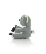 Pluchi Cute Koala Cotton Knitted Stuffed Soft Toy (Light Grey Melange)