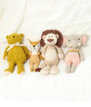 Pluchi Simba the Lion Cotton Knitted Stuffed Soft Toy (Oat & Natural)