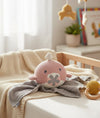 Pluchi Marlow Fish Cotton Knitted Stuffed Soft Toy for Babies & Kids (Pink & Natural)