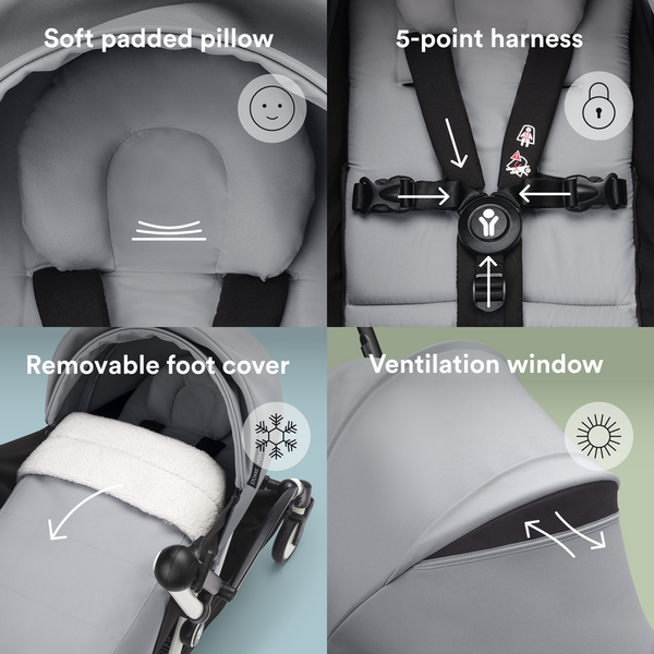 Stokke YOYO³ 0+ Newborn Pack Birth–9kg – Stone