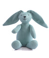 Pluchi Rabbit Dull Blue 100% Cotton Knitted Stuffed Soft Toys for Babies / Kids