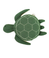 Pluchi Waddles Turtle Cotton Knitted Stuffed Soft Toy (Duke Green & Natural)