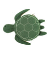 Pluchi Waddles Turtle Cotton Knitted Stuffed Soft Toy (Duke Green & Natural)