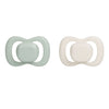 b.box Silicone Pacifiers Pack of 2 (6–18 Months) – Sage & Vanilla