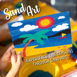 Art & Craft Kit Funskool Handycrafts Sand Art Seasons 6 Boards – Multicolour
