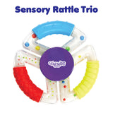 Giggles Sensory Baby Rattle Set Trio – Multicolor