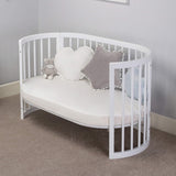Boori Oasis Oval Cot – Barley White | Convertible Baby Cot 0–3 Years
