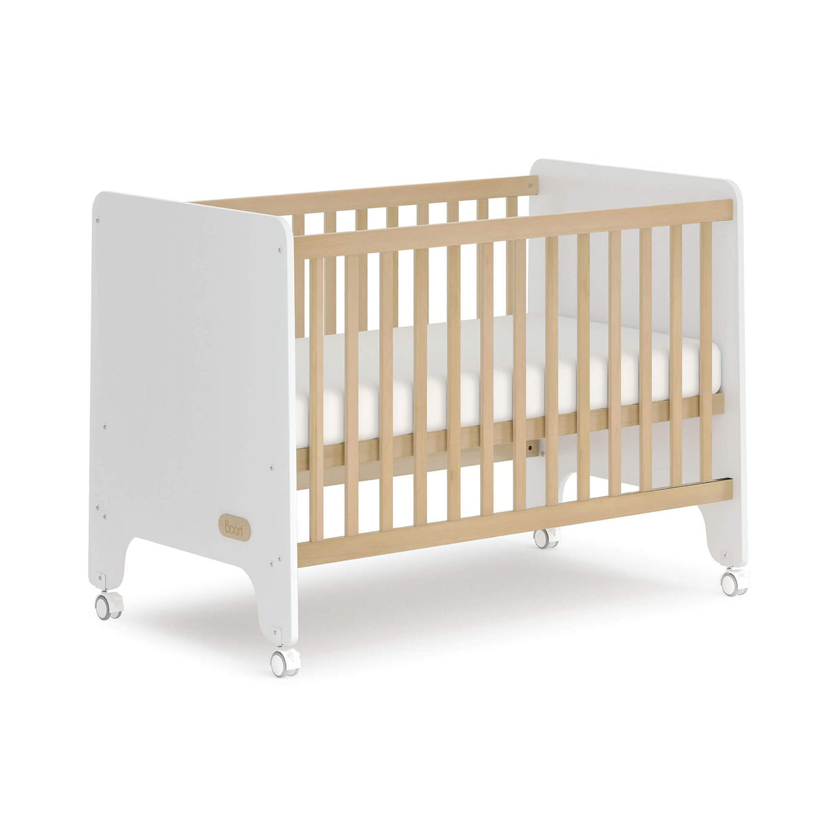 Boori Natty Compact Baby Cot - Barley and Almond