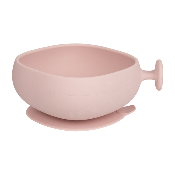 b.box Silicone Suction Bowl + Lid – Blush Pink
