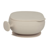 b.box Silicone Suction Bowl + Lid – Latte