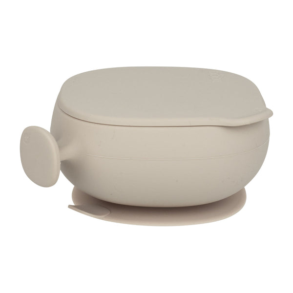b.box Silicone Suction Bowl + Lid – Latte