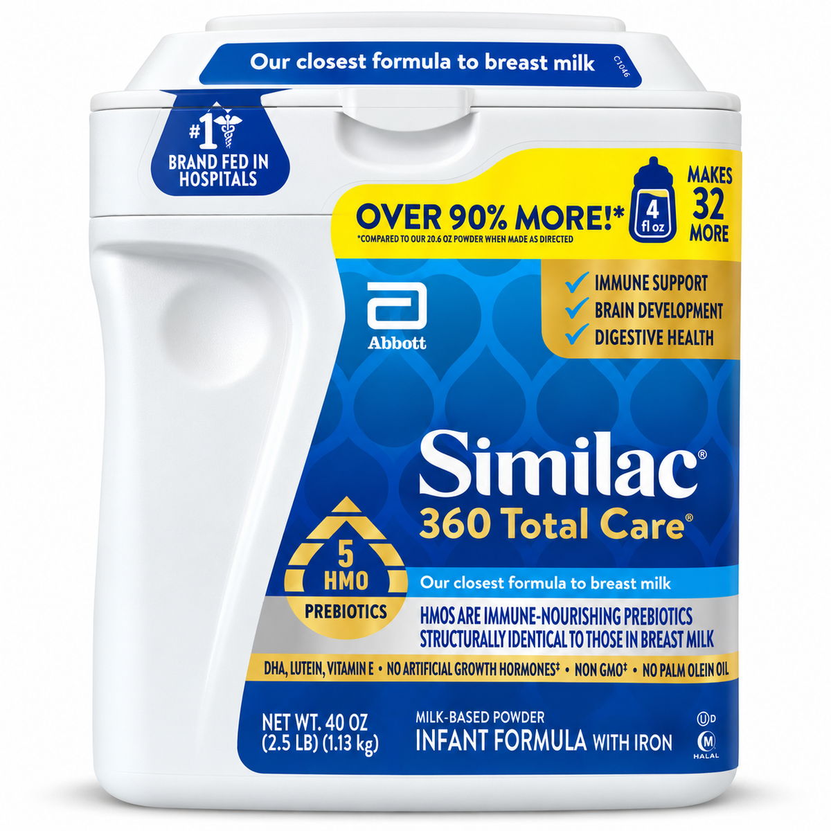 Similac 360 Total Care Infant Formula – 0–12 Months, 1.13kg
